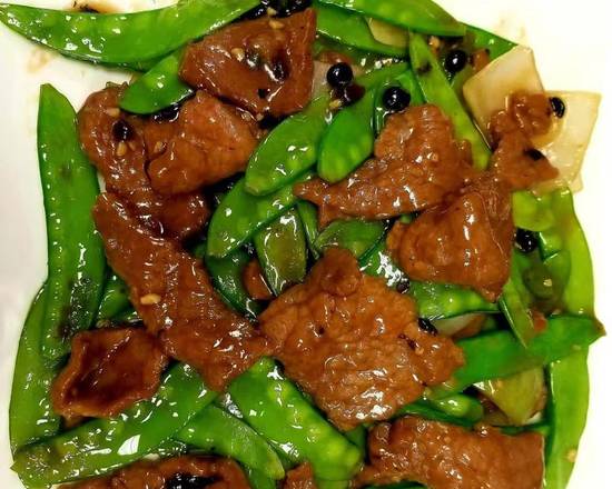 Sliced Beef with Snow Pea Pods – 牛肉雪豆